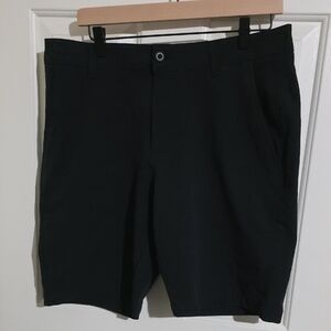 Under Armour Men's Black Flat Front Shorts